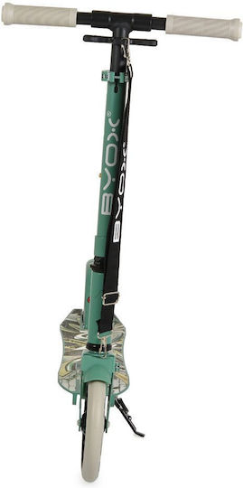 Byox Kids Foldable Scooter Flurry 2-Wheel For 8+ Years Green