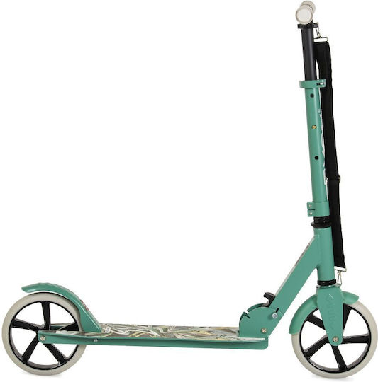 Byox Kids Foldable Scooter Flurry 2-Wheel For 8+ Years Green