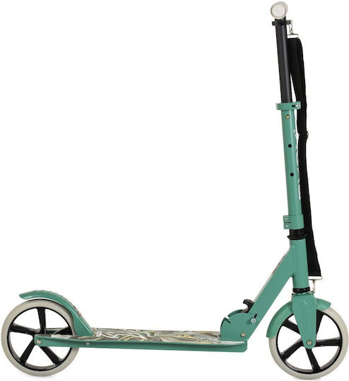 Byox Kids Foldable Scooter Flurry 2-Wheel For 8+ Years Green
