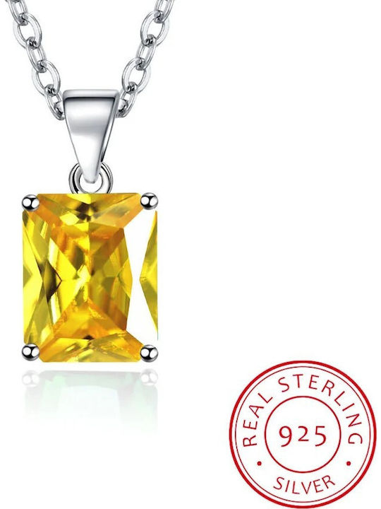 By Queen Jewelry Set S925 Rectangular Citrine