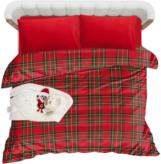 Astron Italy Σετ Υπέρδιπλη 230x250cm Κόκκινη