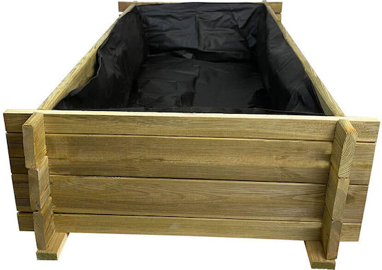 Tesias Group Кутия за саксии Дърво Червен 150x150x74см.