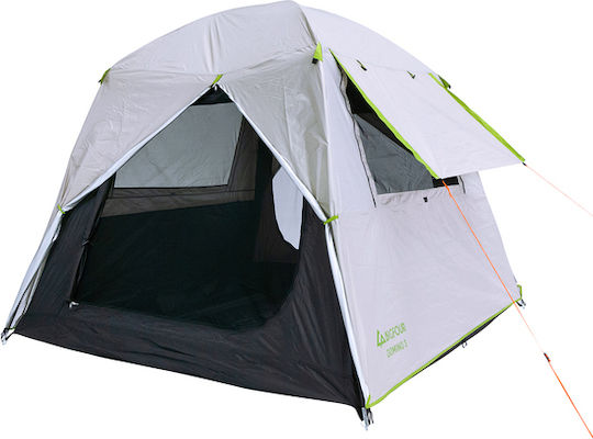 Bigfour Domino 3 Σκηνή Camping Ασημί για 3 Άτομα 210x210x170εκ.