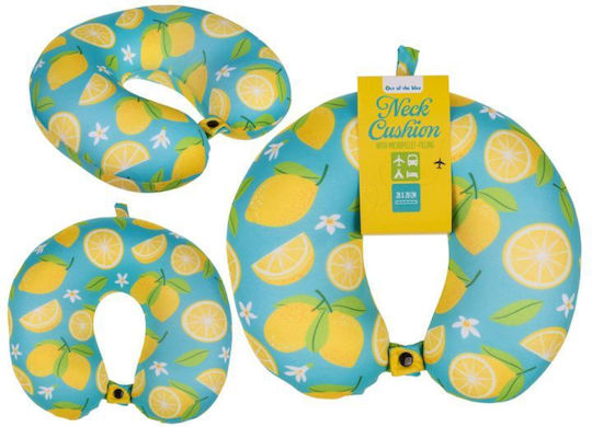 Out of the Blue Lemon Polyester Travel Pillow Yellow