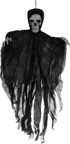 Halloween Skeleton Decoration Zola Hanging 70 X 60 Cm Black