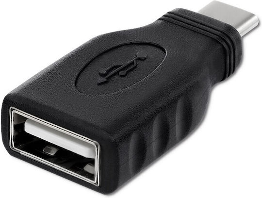 Qoltec Convertor USB-C masculin în USB-A feminin 1buc 50396