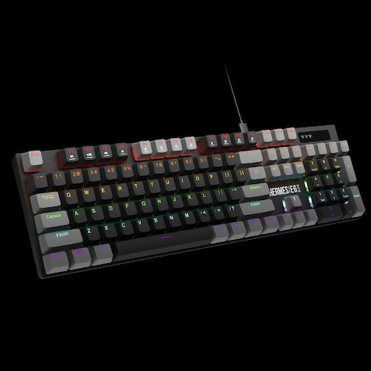 Gamdias HERMES E6 Elite Combo Σετ Gaming Μηχανικό Πληκτρολόγιο με Gamdias διακόπτες και RGB φωτισμό & Ποντίκι (International English)