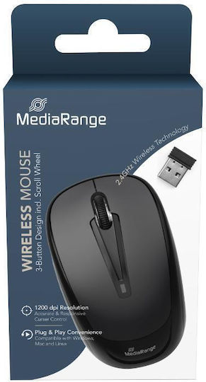MediaRange MROS216 Ασύρματο Ποντίκι Μαύρο