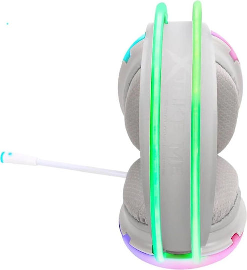 Xtrike Me GH-511 Over Ear Gaming Headset με σύνδεση 3.5mm / USB Λευκό