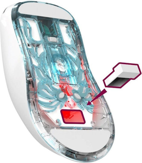 Defender Fame GM-516 Ασύρματο Gaming Ποντίκι 10000 DPI Λευκό