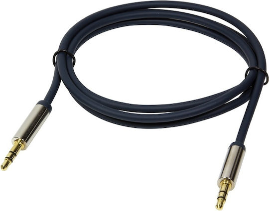 LogiLink 3.5mm Jack Cable Male - 3.5mm Male Black 1.5m CA10150