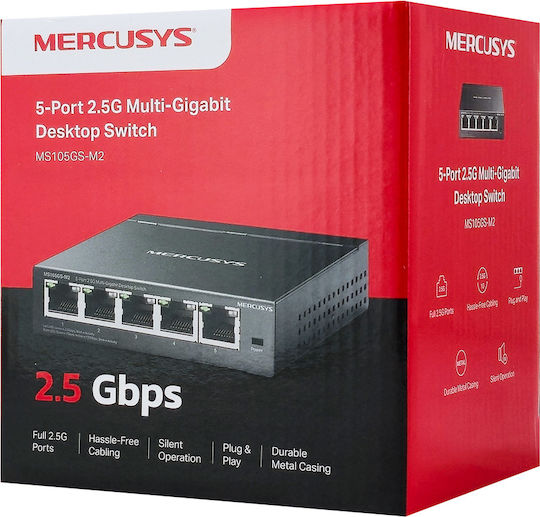 Mercusys MS105GS-M2 Switch cu 5 Porturi Ethernet