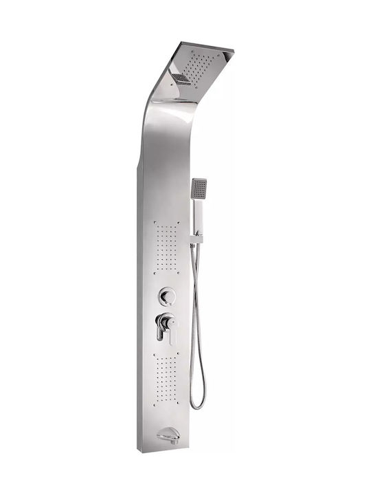 Acquanet Shower Column without Mixer Silver Acquanet Shower Column without Mixer Silver