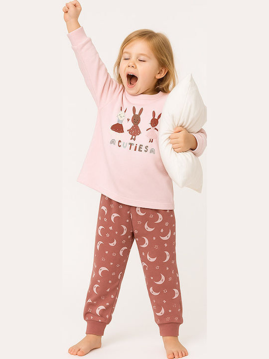 Pretty Baby Pijama pentru copii De iarnă Pink