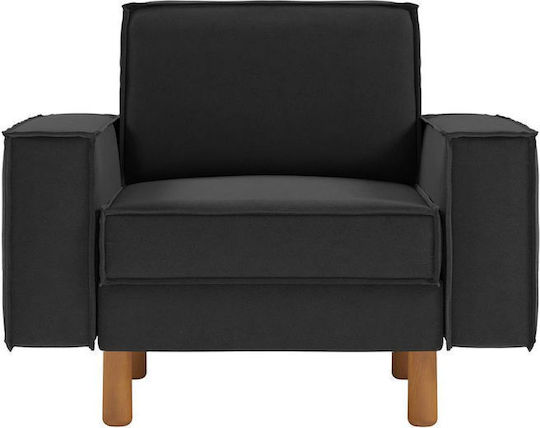 Πολυθρόνα Sparrow 108x89x87cm Night Grey, Walnut Πολυθρόνα Sparrow 108x89x87cm Night Grey, Walnut