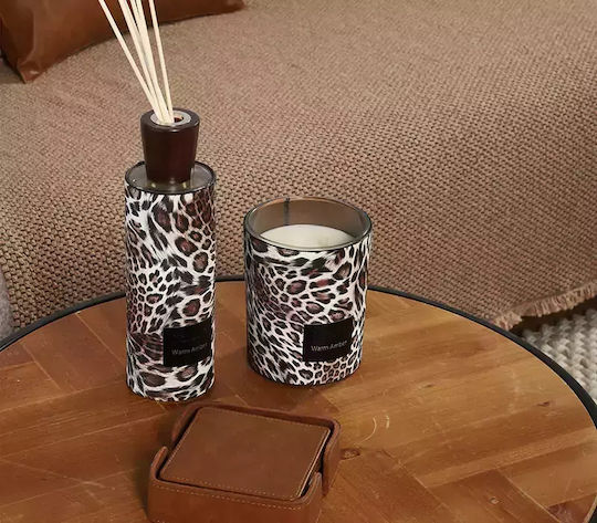 Nef-Nef Homeware Αρωματικό Κερί Warm Amber σε Βάζο Καφέ 450gr