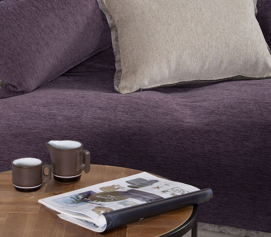 Nef-Nef Homeware New Tanger Three-Seater Sofa Throw 2 Sides 180x300cm Brown Ecru