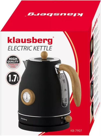 Klausberg Βραστήρας 1.7lt 1850W Μαύρος