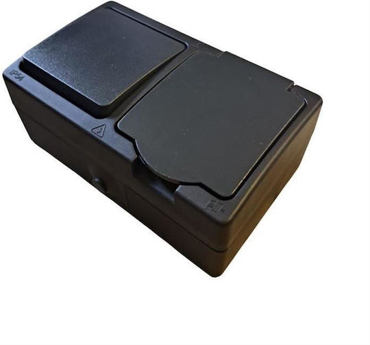 Lineme Power Socket Aller Retour Black 1pcs