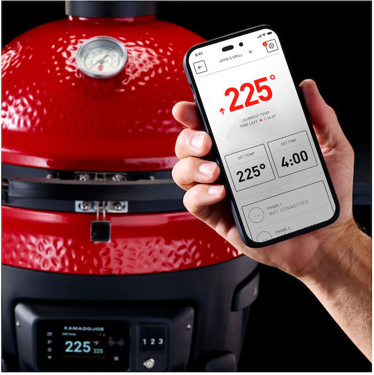 Kamado Joe Ψησταριά Κάρβουνου Kamado με Καπάκι και Καπνιστήρι