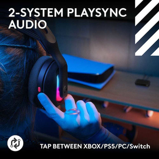 Logitech G Astro A20 X Ασύρματο Over Ear Gaming Headset με σύνδεση Bluetooth / USB for PC / XBOX