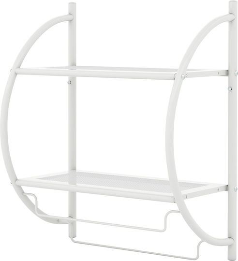 Costway Wall-Mounted Bathroom Rail ​45x25.5cm White