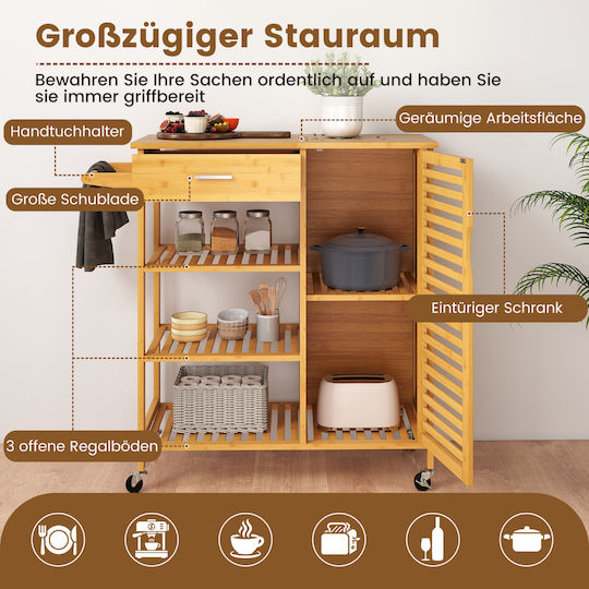 Costway Küchenwagen Kunststoff