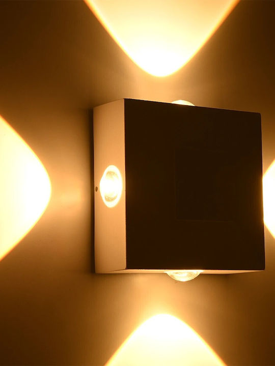 kelvo Kelvo Arkos Wall-Mounted Outdoor Spot Light LED IP65 8W with Warm White Light 14x5.5x14εκ.