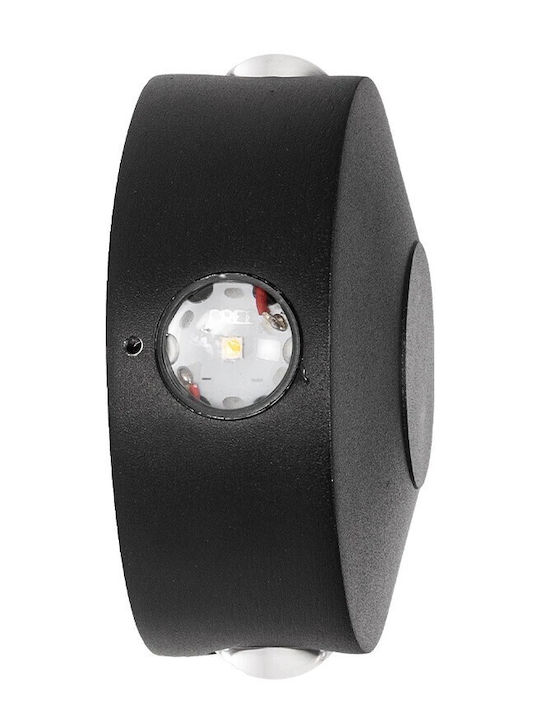 kelvo Arkos Wall-Mounted Outdoor Spot Light LED IP65 8W with Warm White Light 13x5.5x13εκ.