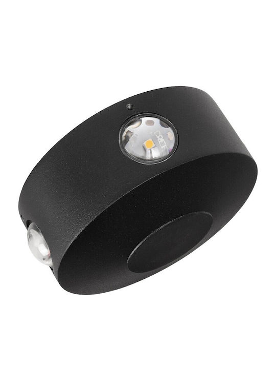 kelvo Arkos Wall-Mounted Outdoor Spot Light LED IP65 8W with Warm White Light 13x5.5x13εκ.