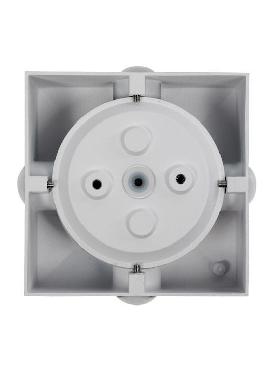 kelvo Kelvo Arkos Wall-Mounted Outdoor Spot Light LED IP65 8W with Warm White Light 14x5.5x14εκ.