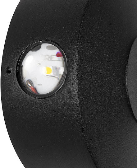 kelvo Arkos Wall-Mounted Outdoor Spot Light LED IP65 8W with Warm White Light 13x5.5x13εκ.