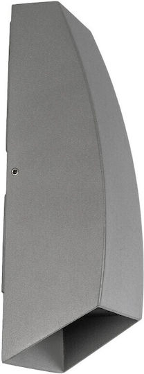 kelvo Flux Wall-Mounted Outdoor Spot Light LED IP65 6W with Warm White Light 5x8.5x17εκ.
