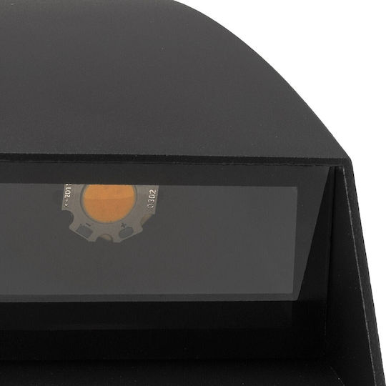 kelvo Flux Стенно Външно Спот Осветление LED IP65 6W с Топло бяло Светлина 5x8.5x17εκ.
