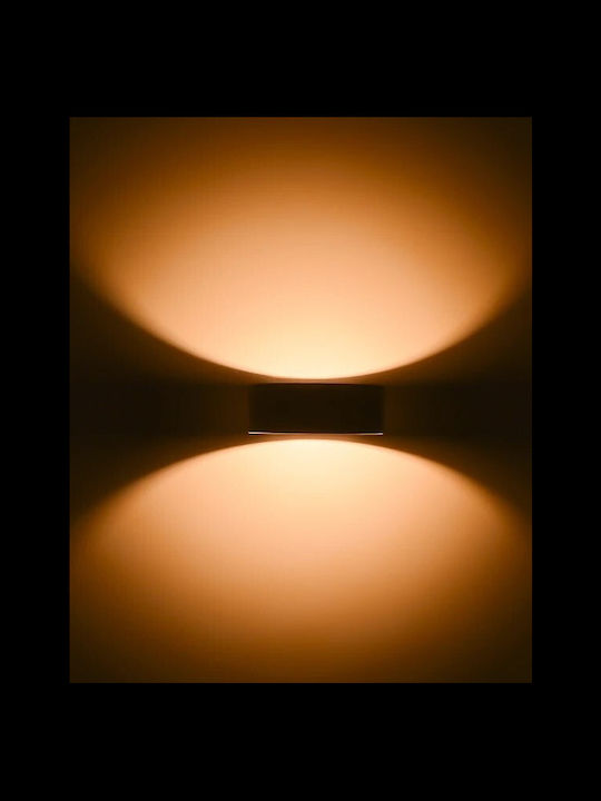 kelvo Aura Стенно Външно Спот Осветление LED IP65 7W с Топло бяло Светлина 15x13x4.5εκ.