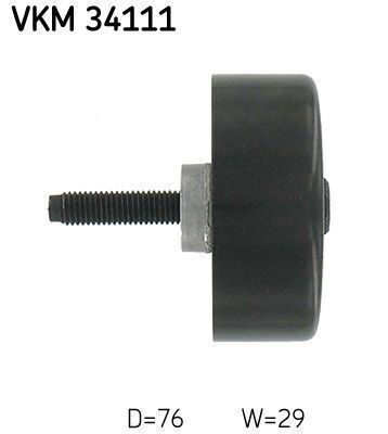 Guide Drive Roller Transmission Belt Skf Vkm 34111