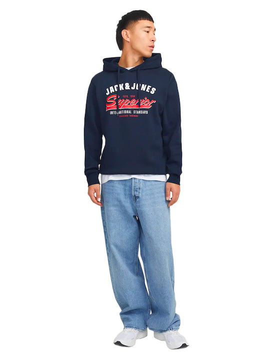 Sweatshirt with Hood Blue