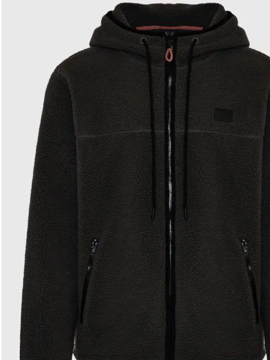 Men's Fleece Hoodie Jacket Black