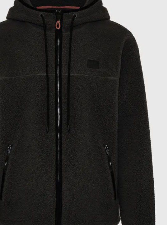 Men's Fleece Hoodie Jacket Black