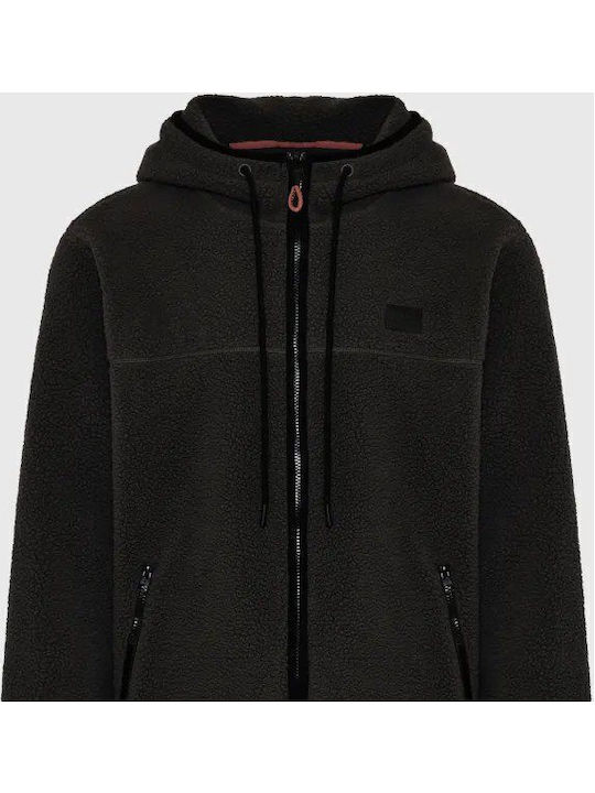 Men's Fleece Hoodie Jacket Black