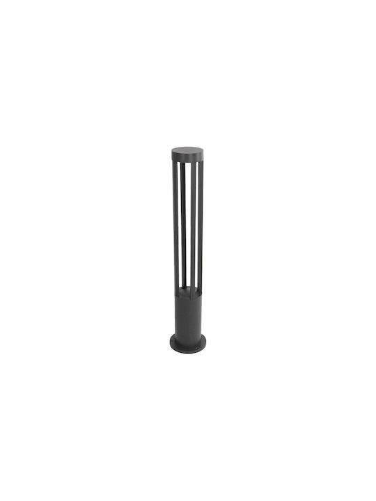 kelvo Gremo Outdoor Small Post LED Floor Lamp 7W With Warm White Light IP65 Black
