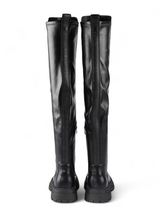 Synthetic Leather Women's Boots Black