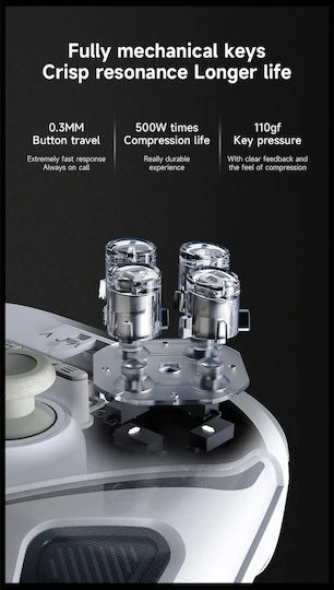Ajazz GP100 Wireless Gamepad for Android / PC / Switch / iOS White