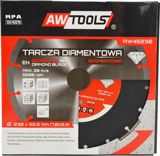 AWTools Disc de tăiere Materiale de construcție 400mm