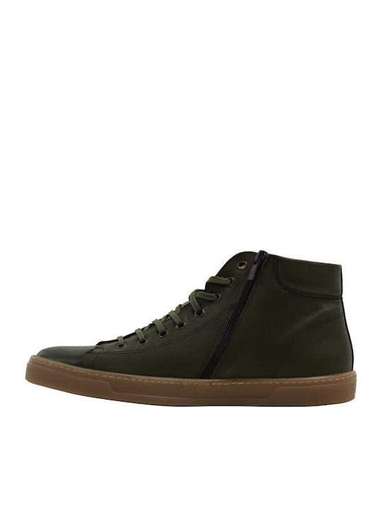 Leder Grün Herrenstiefel
