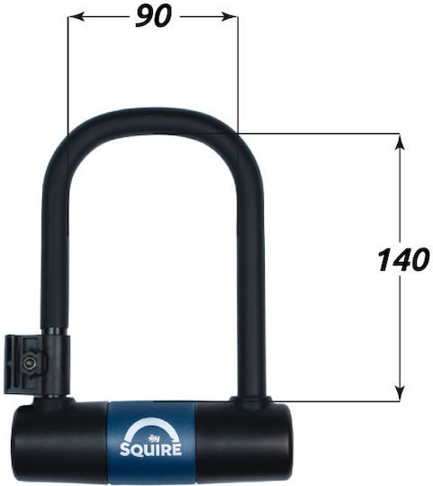 Κλειδαριά Ποδηλάτου Ασφαλείας Squire Matterhorn Compact 10c