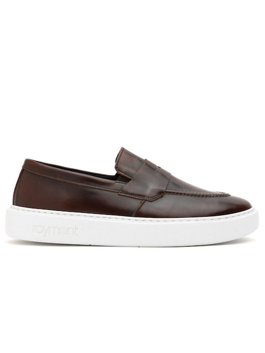 Δερμάτινα Ανδρικά Loafers σε Καφέ Χρώμα