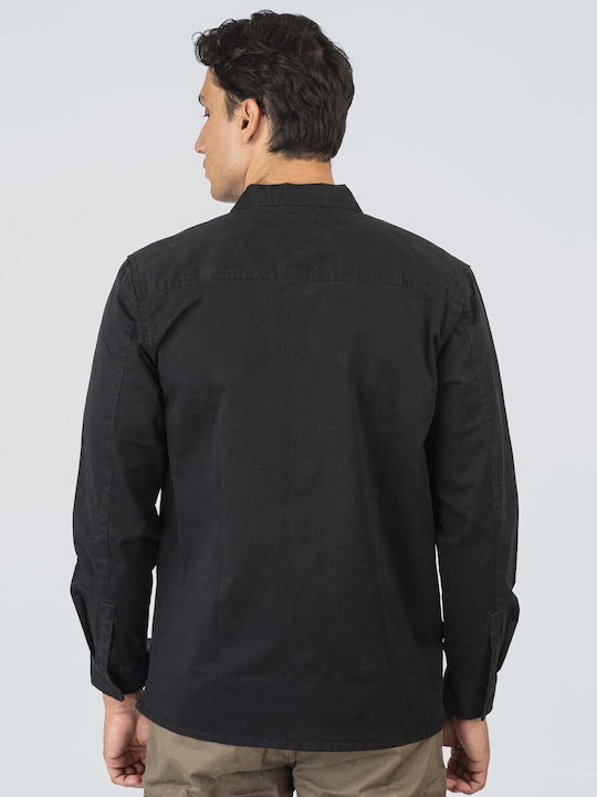 Μακρυμάνικo Overshirt Black