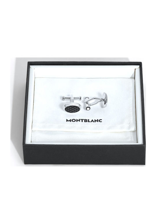 MontBlanc Meisterstuck Μανικετόκουμπα από Ατσάλι σε Μαύρο Χρώμα