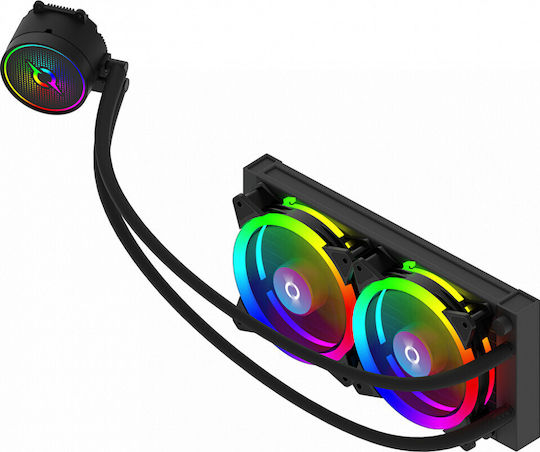 Aqirys 240 AIO Υδρόψυξη AIO CPU με 2 Ανεμιστήρες 120mm και ARGB Φωτισμό